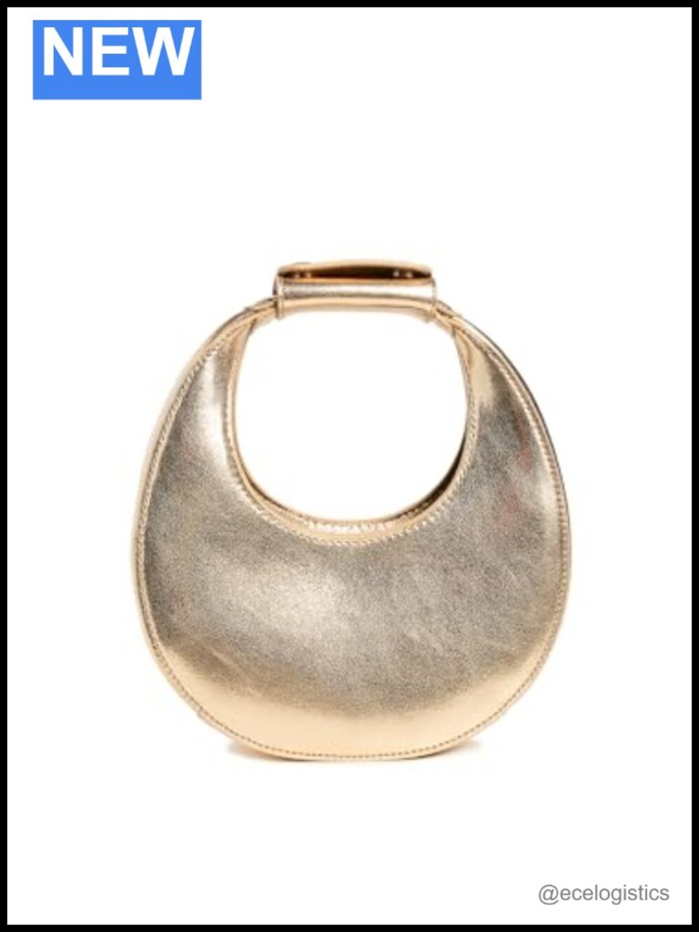 Leather Bowler Handbag with Suede Lining - Adjustable Strap